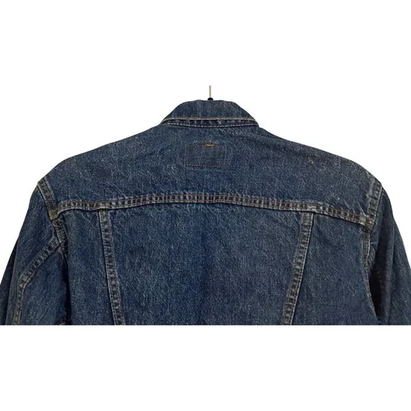 Vintage 1980s Levis Type III Trucker Jacket Kids M USA Womens XS/S Cropped - Picture 8 of 9